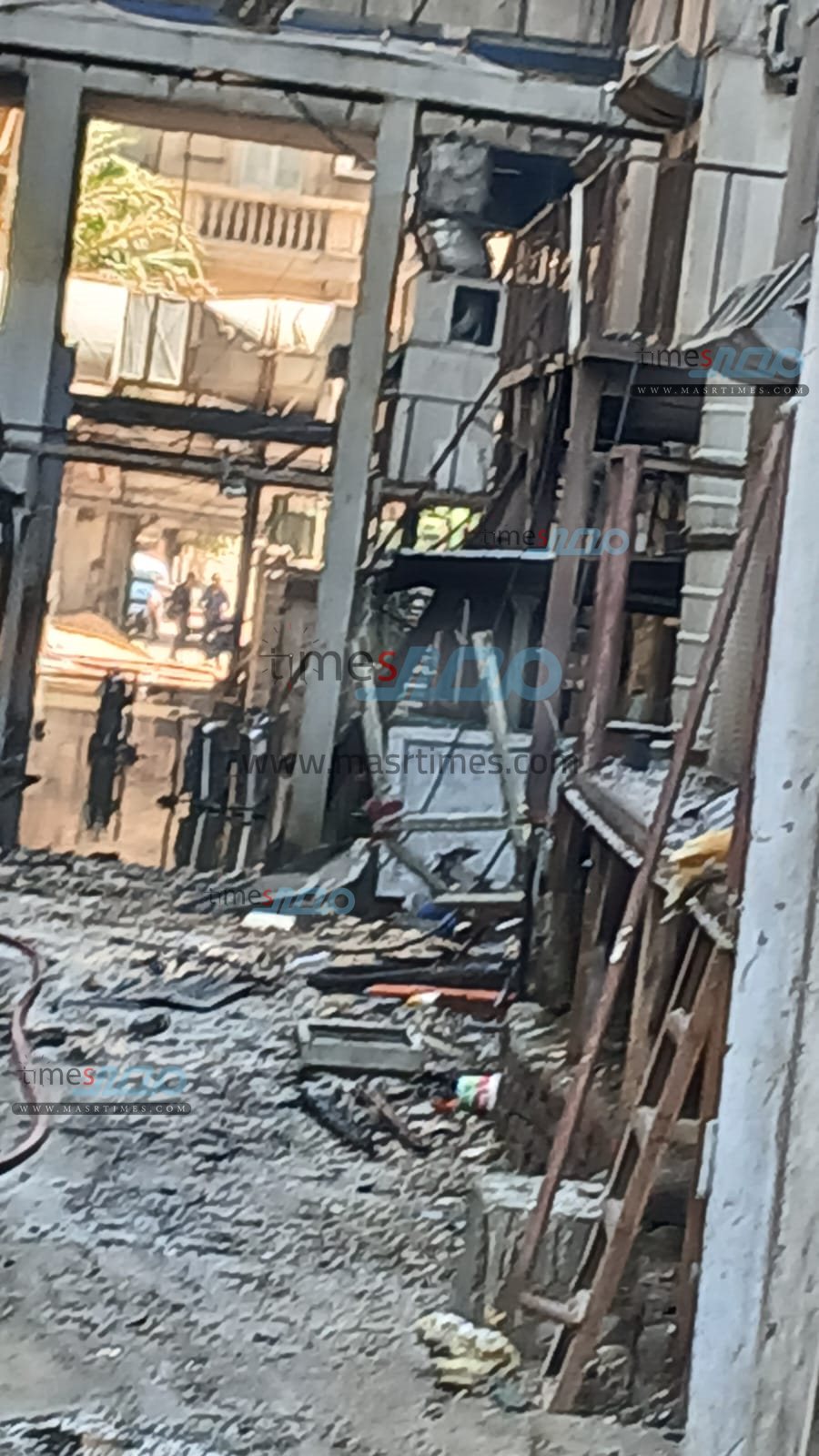 حريق سنترال رمسيس 