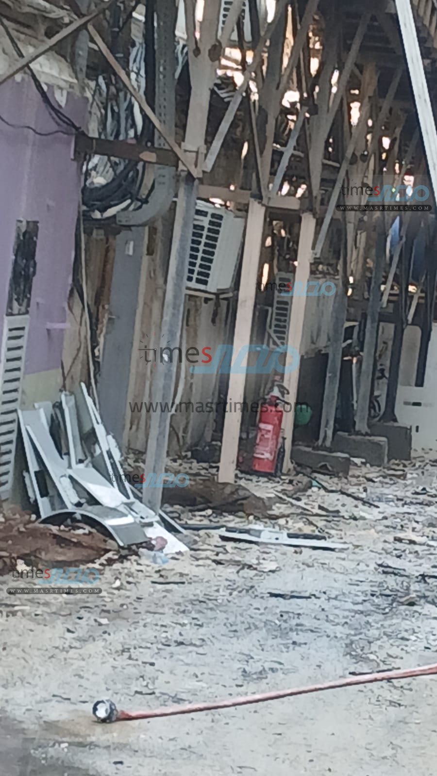 حريق سنترال رمسيس 