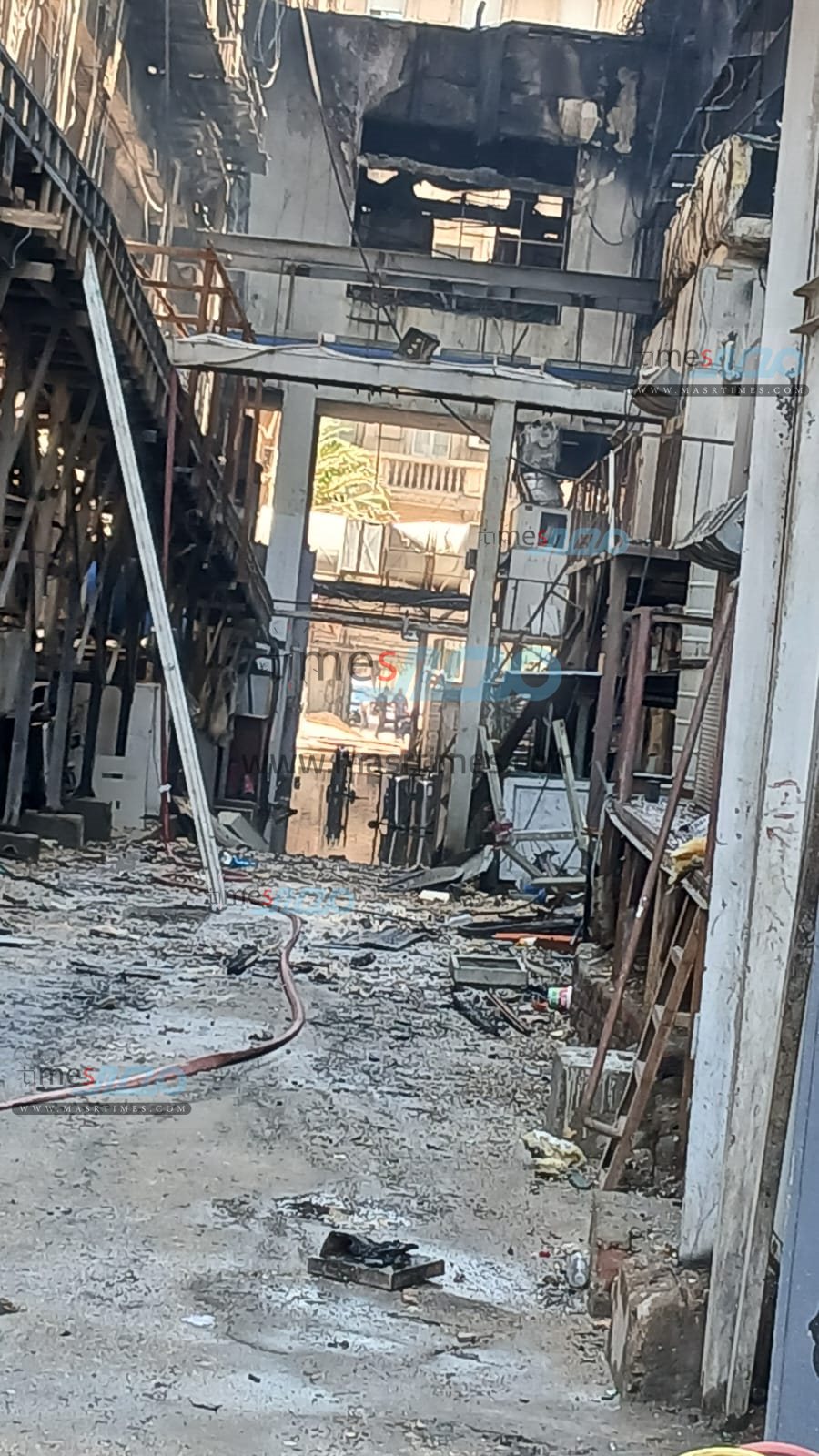 حريق سنترال رمسيس 