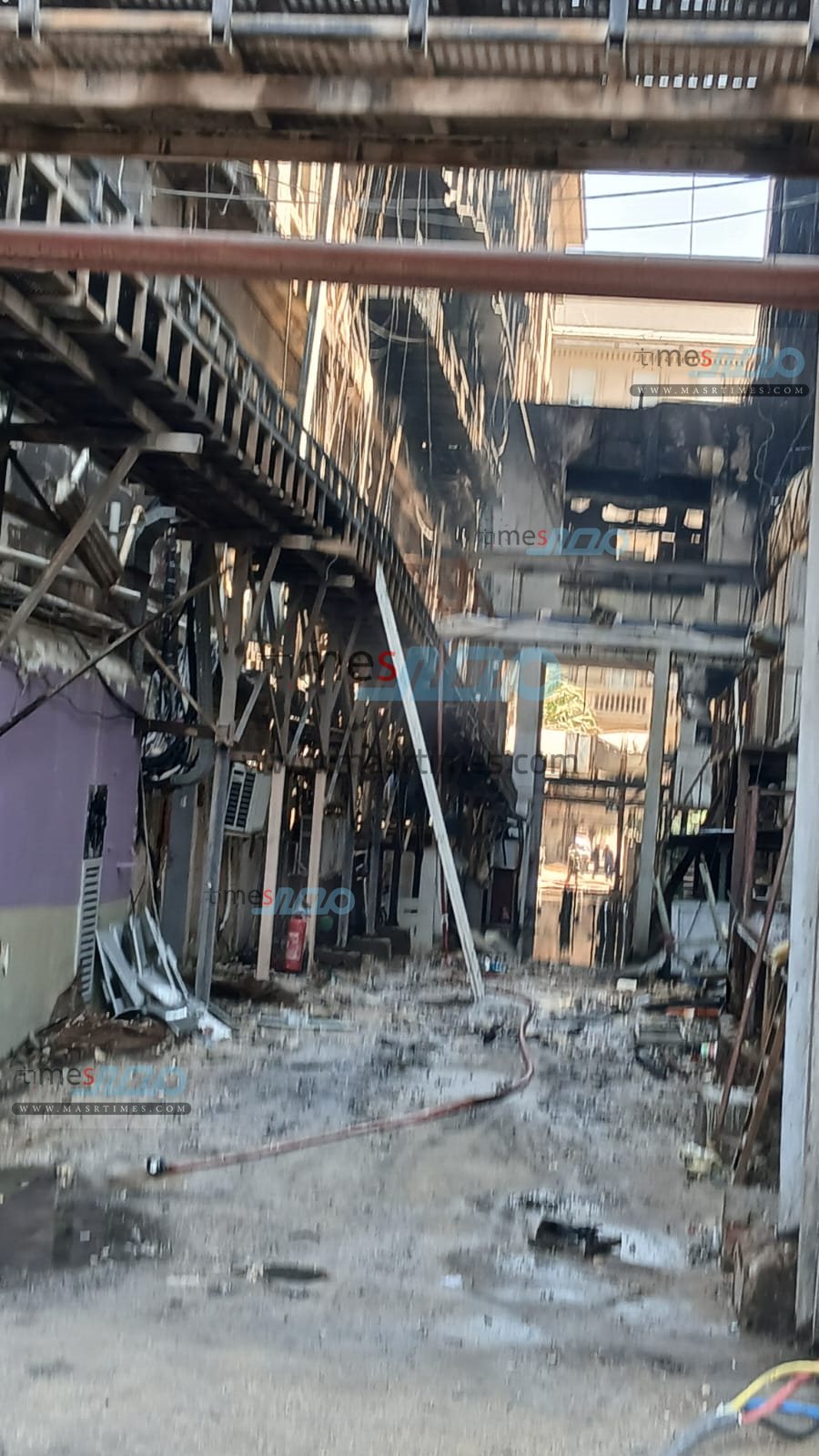 حريق سنترال رمسيس 