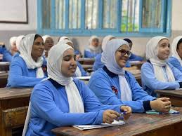 انتظام طلاب أولى ثانوي بالجيزة فى صفوفهم بثانى أيام العام الدراسى الجديد -  اليوم السابع