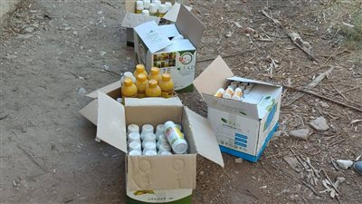 ضبط مخزن مبيدات مغشوشة