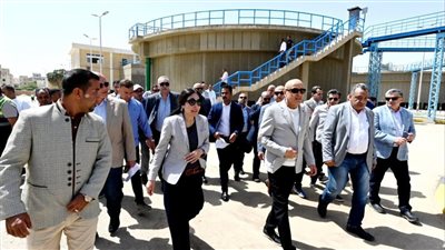وزيرة الإسكان تتفقد مشروعات مياه الشرب والصرف الصحي