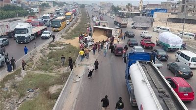  حادث مروري بالطريق الصحراوي
