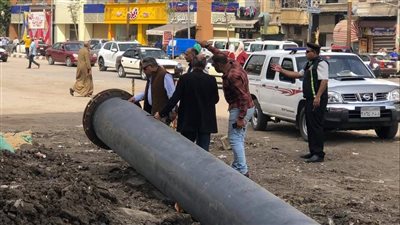 محافظ الدقهلية يتفقد أعمال تأهيل خط طرد محطة معالجة صرف صحي 